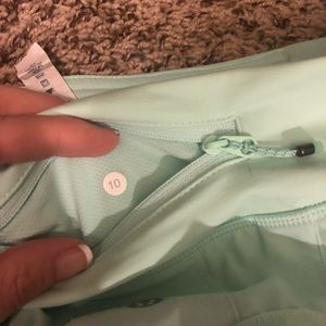 Rare Lululemon seafoam pace setter skirt size 10